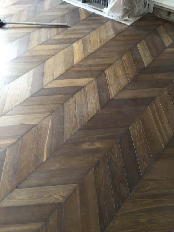 Chevron Wood Flooring - Tanga