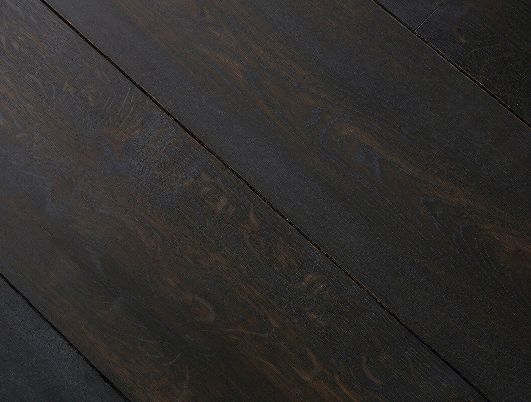 Intensive black wood floor