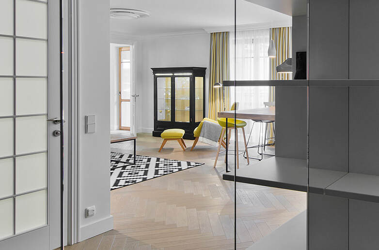 Scandinavian Type Parquet Flooring - Project White