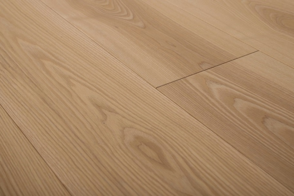 Clear White Natural Ash Engineered, Ash Engineered Hardwood Flooring